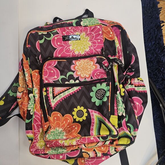Vera Bradley Lighten Up Large Backpack Floral Pattern Travel School Laptop C0254 main image 11